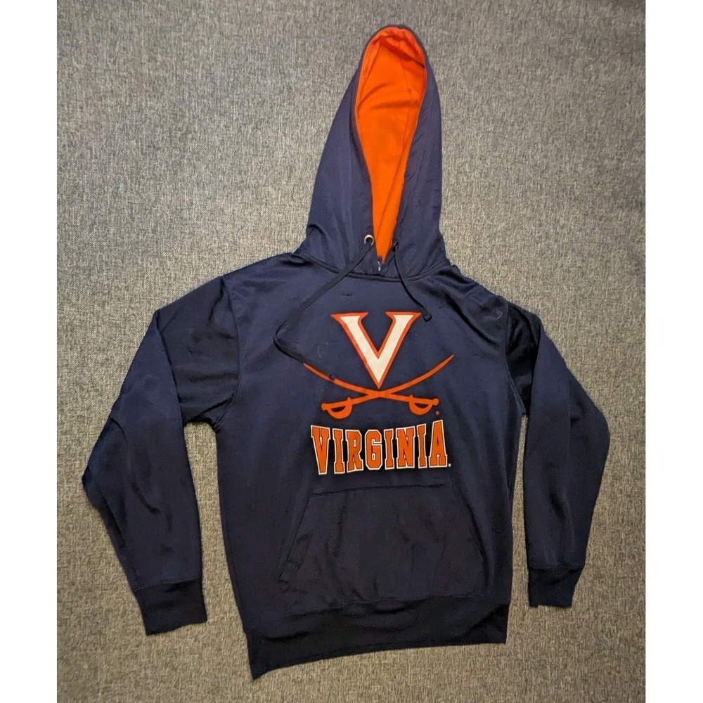 Virginia Cavaliers Hoodie Adult Medium Blue Pullover Campus Heritage Sweatshirt